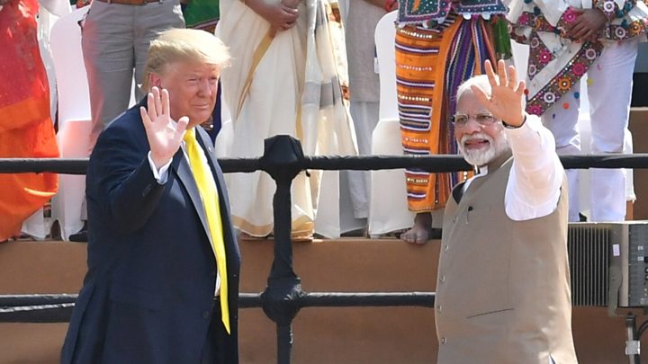 Prime Minister Narendra Modi with US President Donald Trump