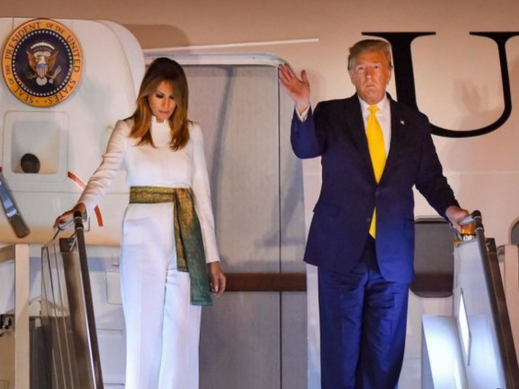 US President Donald Trump and first Lady