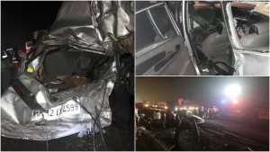 Major-accident-on-Yamuna-Expressway-five-killed-including-three-MP-Police-personnel