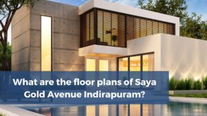 What are the floor plans of Saya Gold Avenue Indirapuram