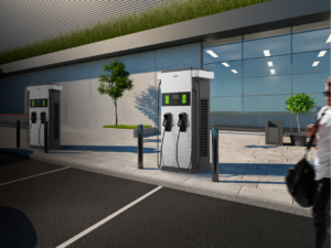 JointEVD100 Electric Vehicle Charger with two chargers